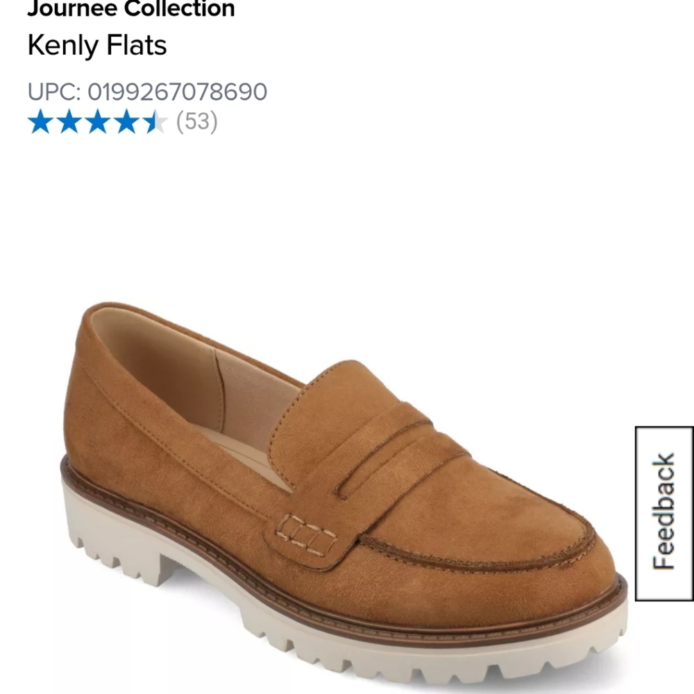 Journee Collection Kenly Loafers Tan Women Size 11M